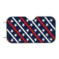 thumbnail image 4 of Uemuo Patriotic Star Pattern Accordion Car Windshield Sun Shade, Foldable Reflective Sun Visor for Car, Reflector Windshield Sunshade-, 4 of 7
