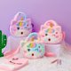 thumbnail image 1 of Kid Embroidery Unicorn Plush Toy Crossbody Purses and Handbags Little Girls Rainbow Fluffy Purse Cute Cartoon Furry Shoulder BagB He Qiyong unisex, 1 of 1