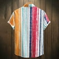 thumbnail image 6 of Jjayotai Mens George Shirts, Men Casual Stripe Print Turndown Short Sleeve Beach Shirt, Vintage Tees for Men, 6 of 6