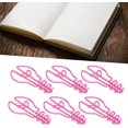 thumbnail image 4 of Yazoeia 100pcs Bulb Shape Paper Clips Cute Mini Paper Clips for Scrapbooking Lightweight and Portable Metal Bookmarks for Office School Document Classification (Red) CJC912-66377, 4 of 9