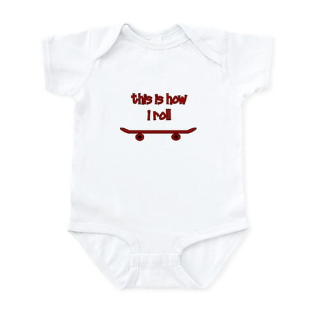 

CafePress - Skateboard This Is How I Roll Infant Bodysuit - Baby Light Bodysuit Size Newborn - 24 Months