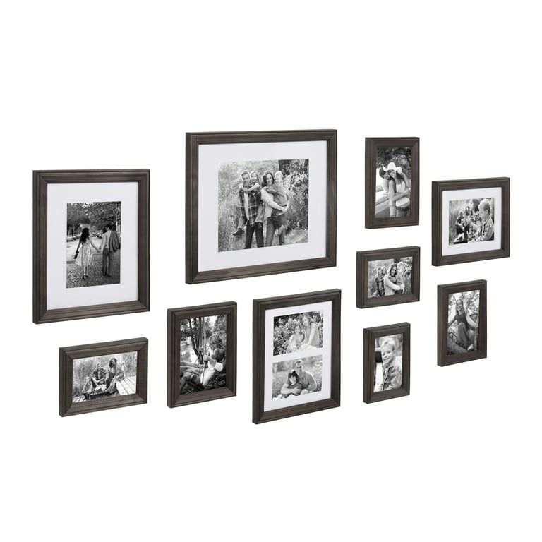 Kate and Laurel Bordeaux Gallery Frame Wall Kit, Set of 6 with Assorted  Size Frames, Charcoal Gray – kateandlaurel