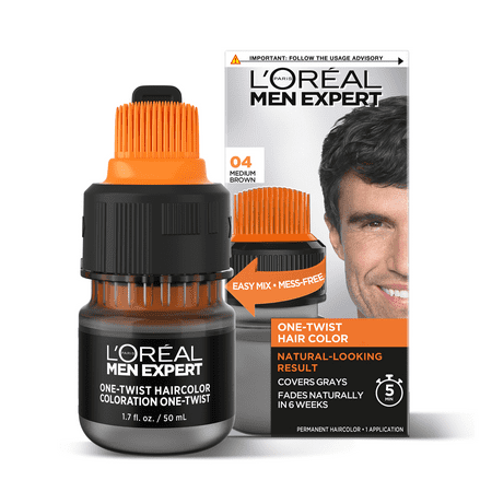 L'Oreal Paris Men Expert Permanent Hair Color, Medium Brown 04
