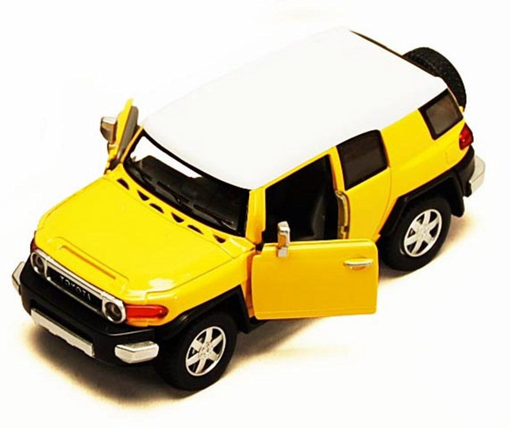 1:32 Toyota FJ Cruiser SUV Model Car Diecast Toy Vehicle Sound Light Kids Yellow 