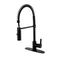 thumbnail image 1 of LS8770CTL Gourmetier Robinet de Cuisine Continental avec Pulvérisateur Rétractable, Noir Mat, 1 of 6