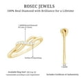thumbnail image 6 of Rosec Jewels Natural Diamond Infinity Promise Ring for Women (HI-SI Quality) Love Knot Ring - Ready to Gift for Valentines Day, 14K Yellow Gold, US 5.00, 6 of 7