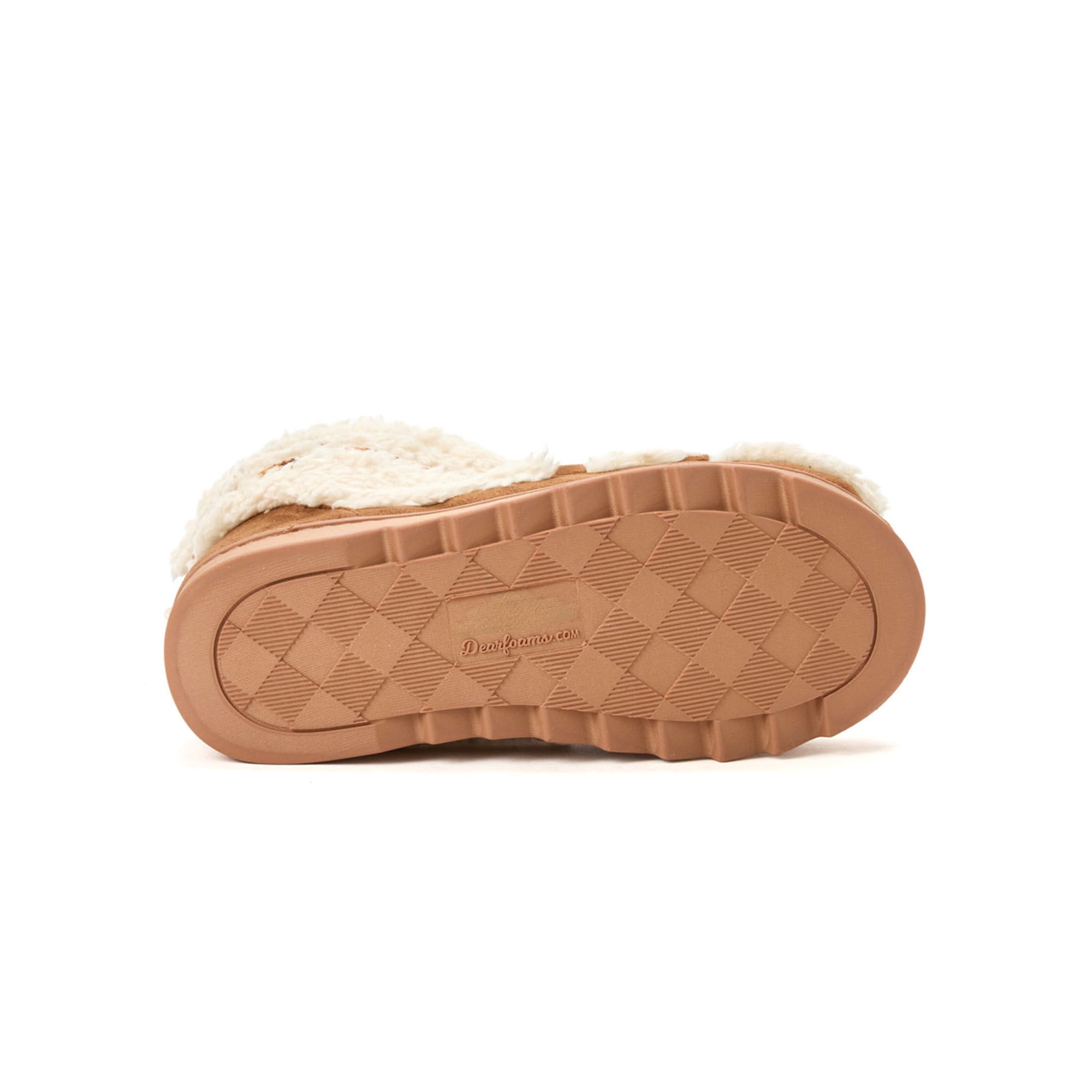 Dearfoams Cozy Comfort Women's Lace Up Teddy Slipper Booties