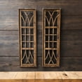thumbnail image 6 of Farmhouse Wooden Wall Window Arch-Large Wood Window Frame-The Longview - TWO SIZES 48" And 60" +Wreath, 6 of 14