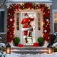 thumbnail image 5 of Seyotauo Merry Christmas Door Cover 35x71 Christmas Gift Box Present Hanging Banner Decoration Winter Holiday Bow Window Door Cover Stripes Ornaments Year Party Home Wall Outdoor, 5 of 6
