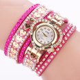 thumbnail image 6 of Women Watch Bling Bling Fashion Jewelry Crystal Diamond Rhinestone Ladies Watches Steel Band Round Dial Analog Clock Classic Quartz Female Charm Bracelet Dress Wristwatches, 6 of 9