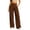 *Brown, variant on ClodeEU Women's High Waist Straight Leg Dress Pants with Pockets ,Business Casual Work Trousers Navy,Women's Plus L