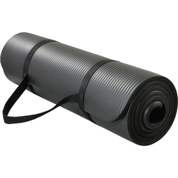 Tapete de Yoga Centurfit Fitness Portatil Negro 10 mm