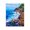 Cliffside Ocean Waves Landscape, variant on Stupell Industries Tropical Cliffside Ocean Spray Black Framed Print Under Glass, 13 x 16, by Lee Ann Zirbes
