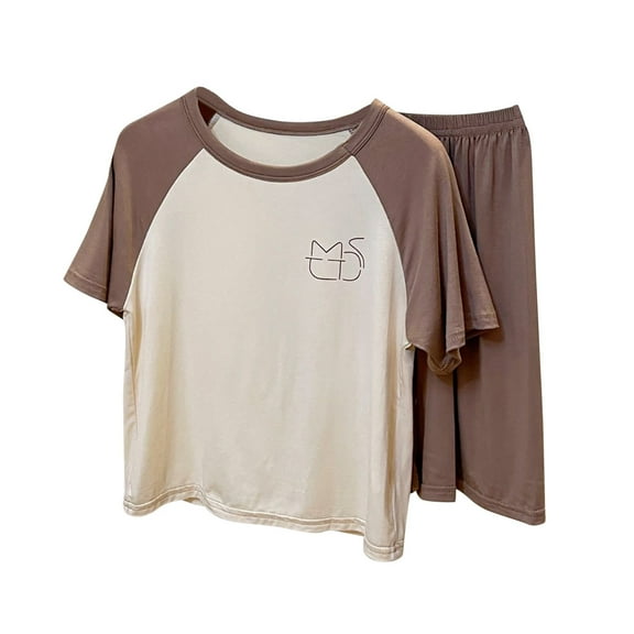 LUOGENLI Little Girls Outfits Size 5/6 Summer Summer Toddler Girls Boys Short Sleeve Pajamas Set Kids Sleepwear 2 Piece Summer Loungewear Outfits Little Girl Outfits Size 6/7 Dressy 11-12 Years