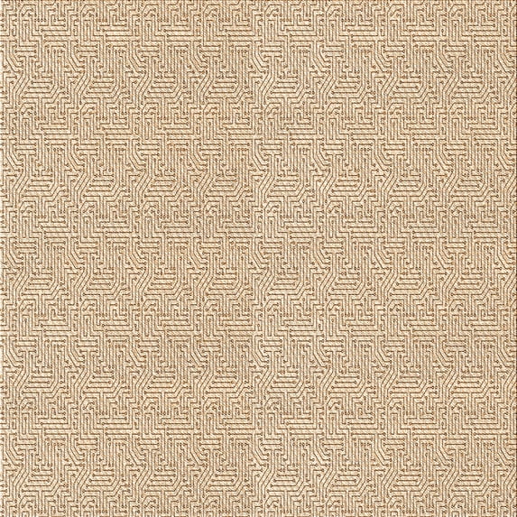 Ahgly Company Indoor Square Patterned Bronze Brown Area Rugs, 7' Square