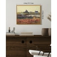 thumbnail image 6 of Drsoum Vintage Landscape Wall Art 11x14in Natural Framed Grassland Meadow Wildflower Field Wall Prints Classic Retro Farmhouse Rustic Decorations for Living Room Bedroom, 6 of 6