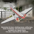thumbnail image 3 of Metal Aircraft Model, Exquisite Workmanship Airplane Model Wind Up Toy  For Bars For Coffee Bars, 3 of 8