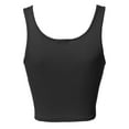 thumbnail image 2 of FashionOutfit Women's Junior Sized Basic Solid Sleeveless Crop Tank Top, 2 of 5