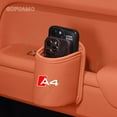 thumbnail image 6 of For Audi A4 Car Door Cup Holder Leather Automotive Drink Rack Storage Bin Auto Back Seat Cup Holder Organizer For Car Interior Accessories, 6 of 11