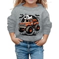 thumbnail image 1 of Chandail à Capuchon et Chandails en Molleton pour Filles Imprimé Halloween Mignon Manches Longues Col Rond Chandail pour Tout-Petits et Enfants Tenue Décontractée Douce et Confortable, 1 of 3
