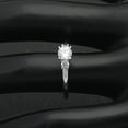 thumbnail image 6 of Nina Engagement Ring Womens Sterling Silver 3 Stone Cz Ginger Lyne Collection Size 12, 6 of 6