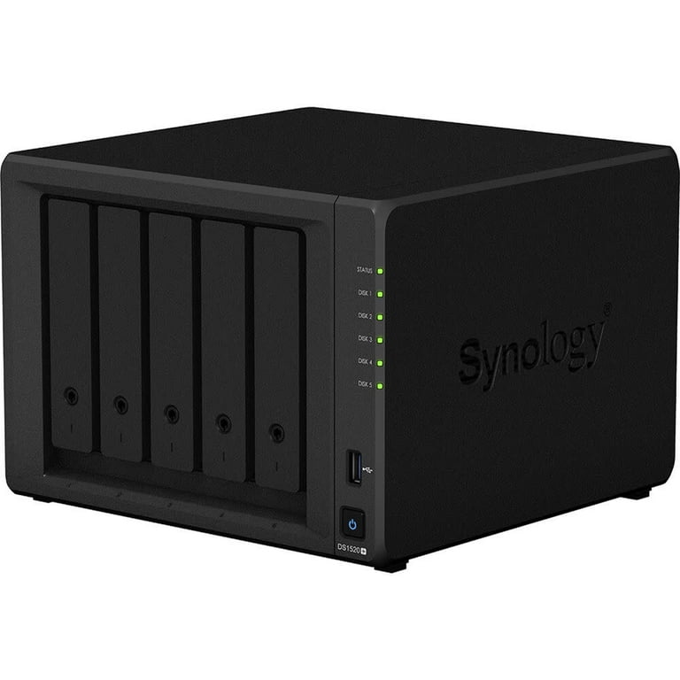 Synology DS1520+ NAS 5ベイ Synology DiskStation DS1520+ 5-Bay NAS Enclosure, Black