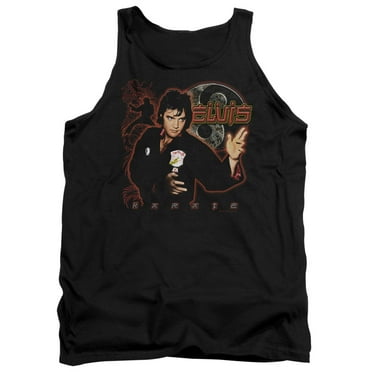 Elvis Presley Karate Adult Tank Top Black