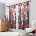 thumbnail image 2 of Yayeee Window Curtains Set of 2 for Living Room Light Filtering 63"x42", Purple Flowers, 2 of 7