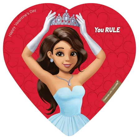 Elmer Chocolate Assorted Chocolate Comic Princess Heart 2oz 5 pieces