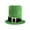Green, variant on JIKNTTR St. Patrick's Green Velvet Shamrock Top Hat Irish Party Hat Irish Top Hats For Performance Holiday Leprechaun Party Accessories Lightweight Comfy Caps