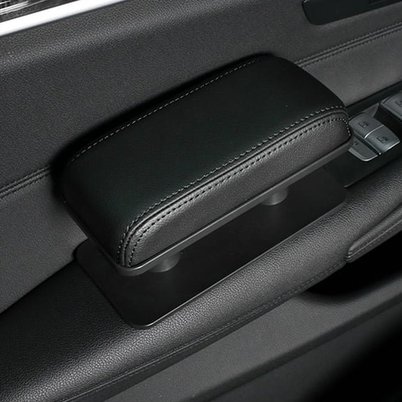 ibasenice Black Car Armrest Cushion Protective Elbow Support Pad with Easy Installation for Driver Seat