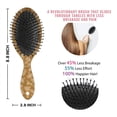 thumbnail image 6 of Golden Christmas Snowflake Pattern Hair Brush,Girls Detangling Hair Brush,Glide Through Tangles with Ease for Wet & Dry Hair,8.8"X2.8", 6 of 7