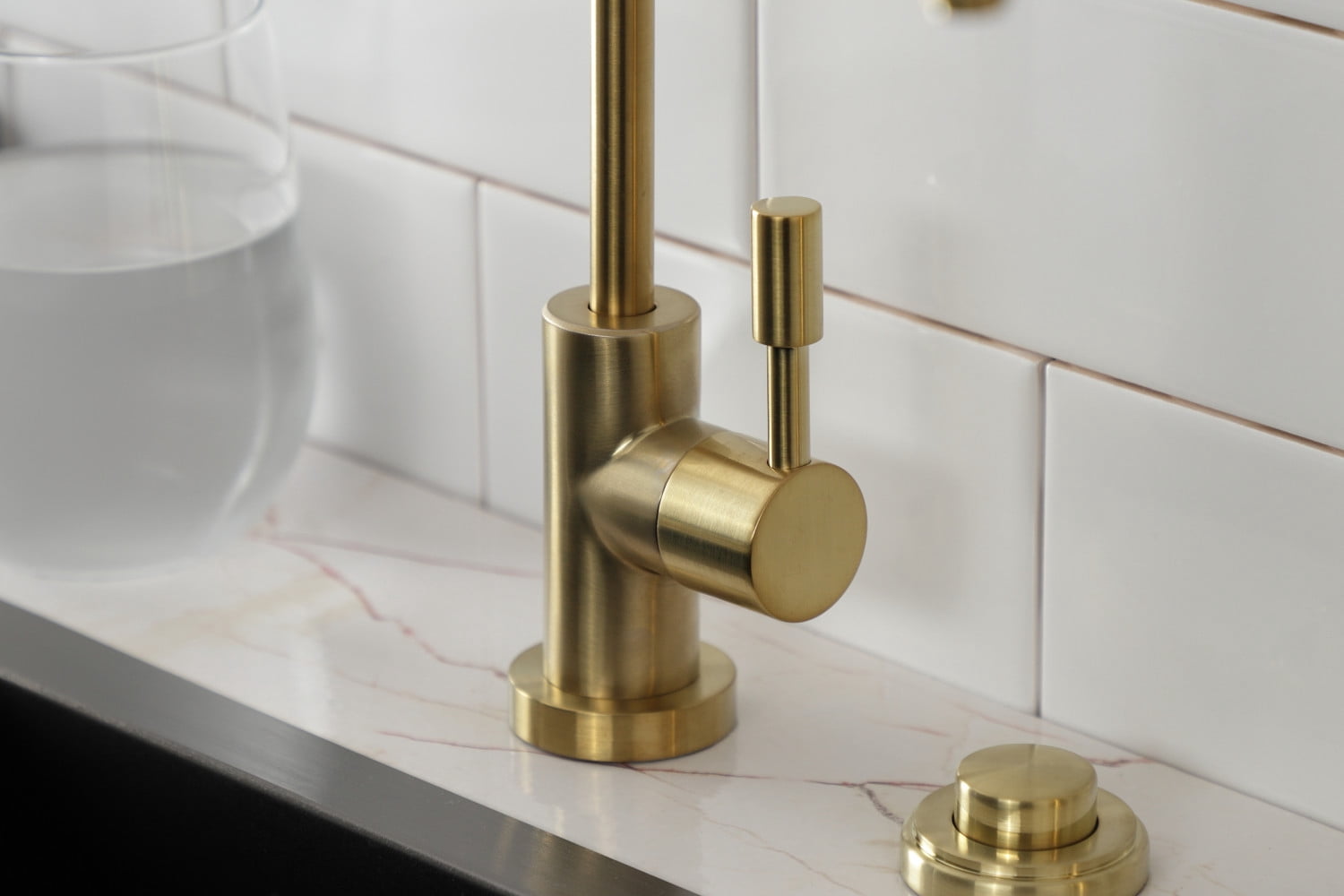 Kingston Brass KS6197DL Concord Single-Handle Water Filtration Faucet, Brushed Brass