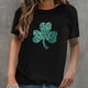 thumbnail image 2 of Camiseta de manga corta con estampado informal de cobertura para mujer Pompotops  hkajfhjk459498, 2 of 5