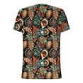thumbnail image 6 of ATENAR T Shirts for Women Printed Soft Womens Shirts Lightweight Tee Brown L, 6 of 7