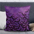 thumbnail image 2 of FOR U DESIGNS Bat Purple Print RV Dinette Cushion Covers 3 Pieces Scratch-resistant Camper Seat Covers with Pillowcase, Dinette Booth RV Couch Cover Loveseat Sofa Chair Cover, 2 of 8