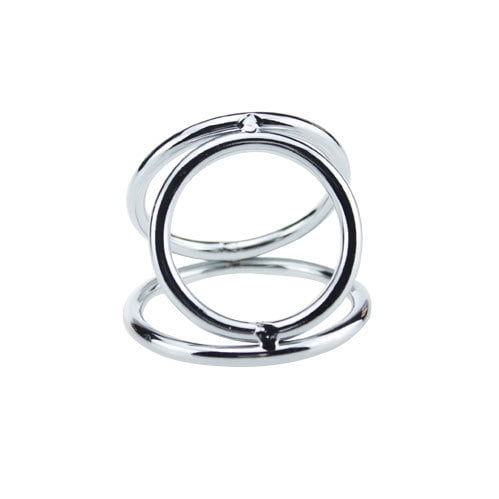 Penis Ring, Metal Triple Cock Ring Penis Loop for Men, S
