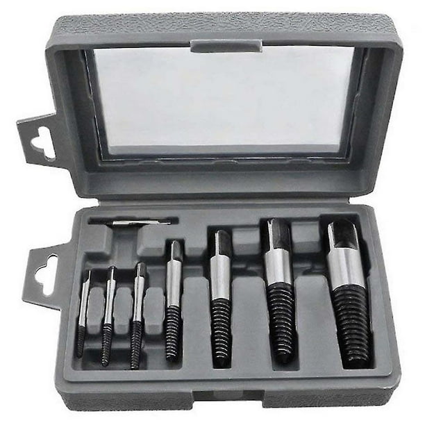 Paquete de 8 extractores de tornillos dañados Easy Out para tubería de agua con perno roto