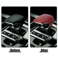 thumbnail image 3 of Unique Bargains Red Car Gear Shift Knob Head Cover Sticker ABS Carbon Fiber Pattern for Audi Q7 S5 S4 A4 Q5 RS5 A5, 3 of 6