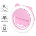 Selfie Ring Light Portable Clip-On Rechargeable Selfie Filler With 36 ...