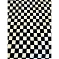 thumbnail image 2 of Lilly Craft Black and White Checkered Fleece Fabric 58-60" Wide Sold by the Yard, 2 of 3
