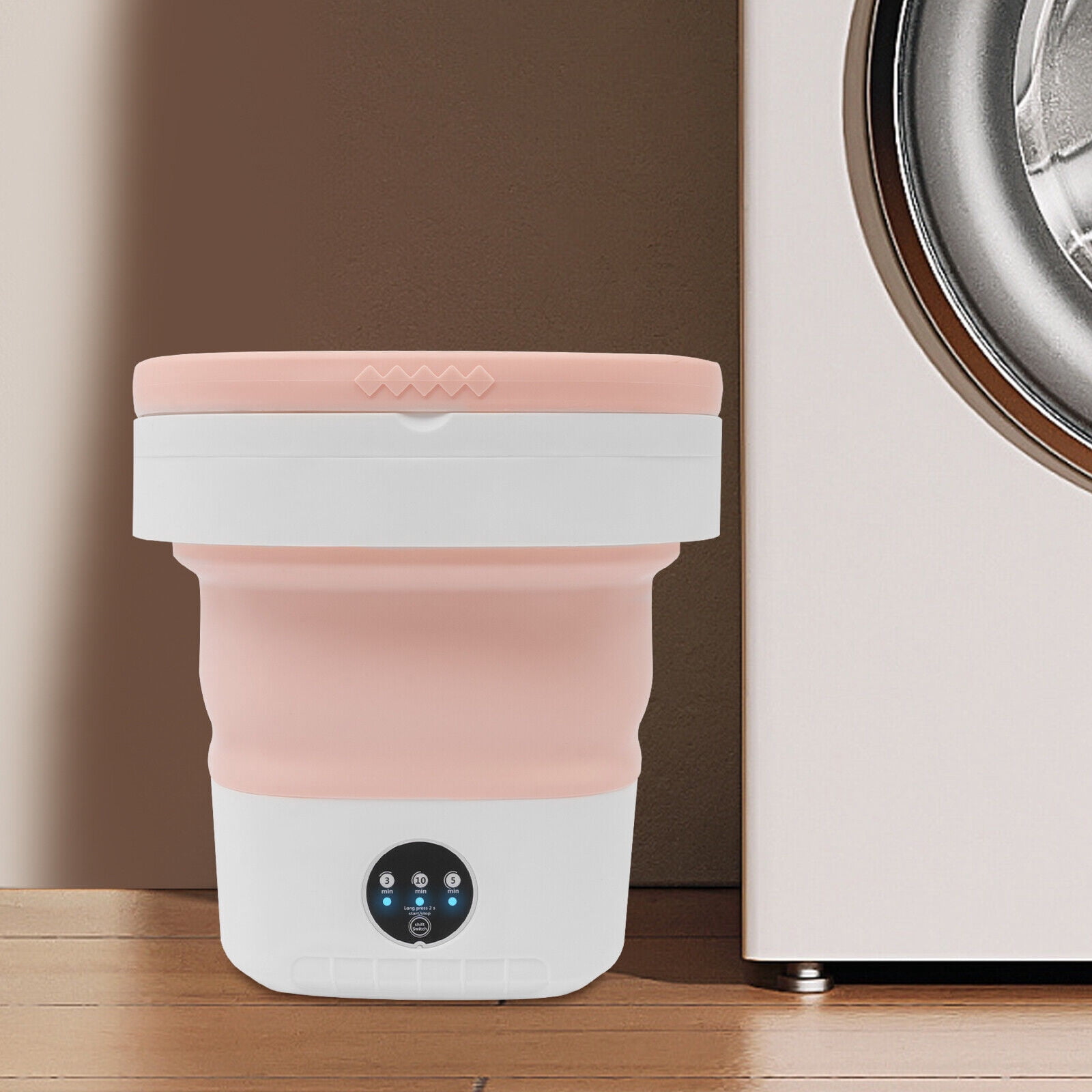 The X13 (12l English) 110v Mini Pink Washing Machine  Easy To Move& Store