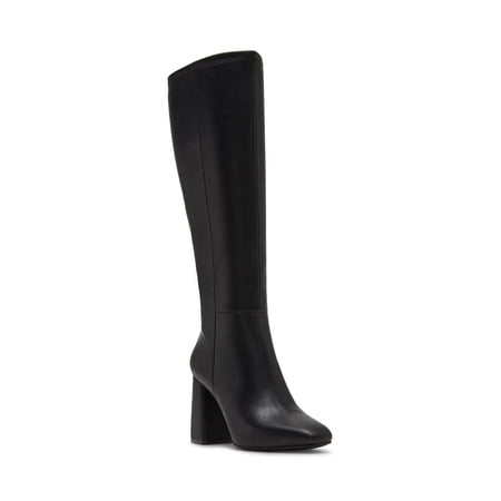 Madden Girl Women's Wesley Block Heel Tall Shaft Boot (Wide Calf Available)