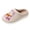 Pink, variant on Women's Halloween Plush House Slippers, Cute Pumpkin & Ghost Embroidered Closed Toe Mules, Warm Lined Non-Slip Winter Footwear