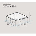 thumbnail image 3 of TentandTable West Coast Frame Outdoor Canopy Tent, Translucent White, 20 ft x 20 ft, 3 of 5