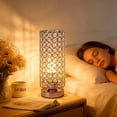 thumbnail image 6 of YUWENUS Crystal Table Lamp for bedroom, 3 Color Temperatures Bedside Lamp, Modern Nightstand Lighting for Bedroom Living Room, 6 of 9