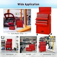 thumbnail image 3 of Aukfa Tool Chest, 2in1 Steel Rolling Tool Box & Cabinet On Wheels for Garage, 8-Drawer, Red, 3 of 23