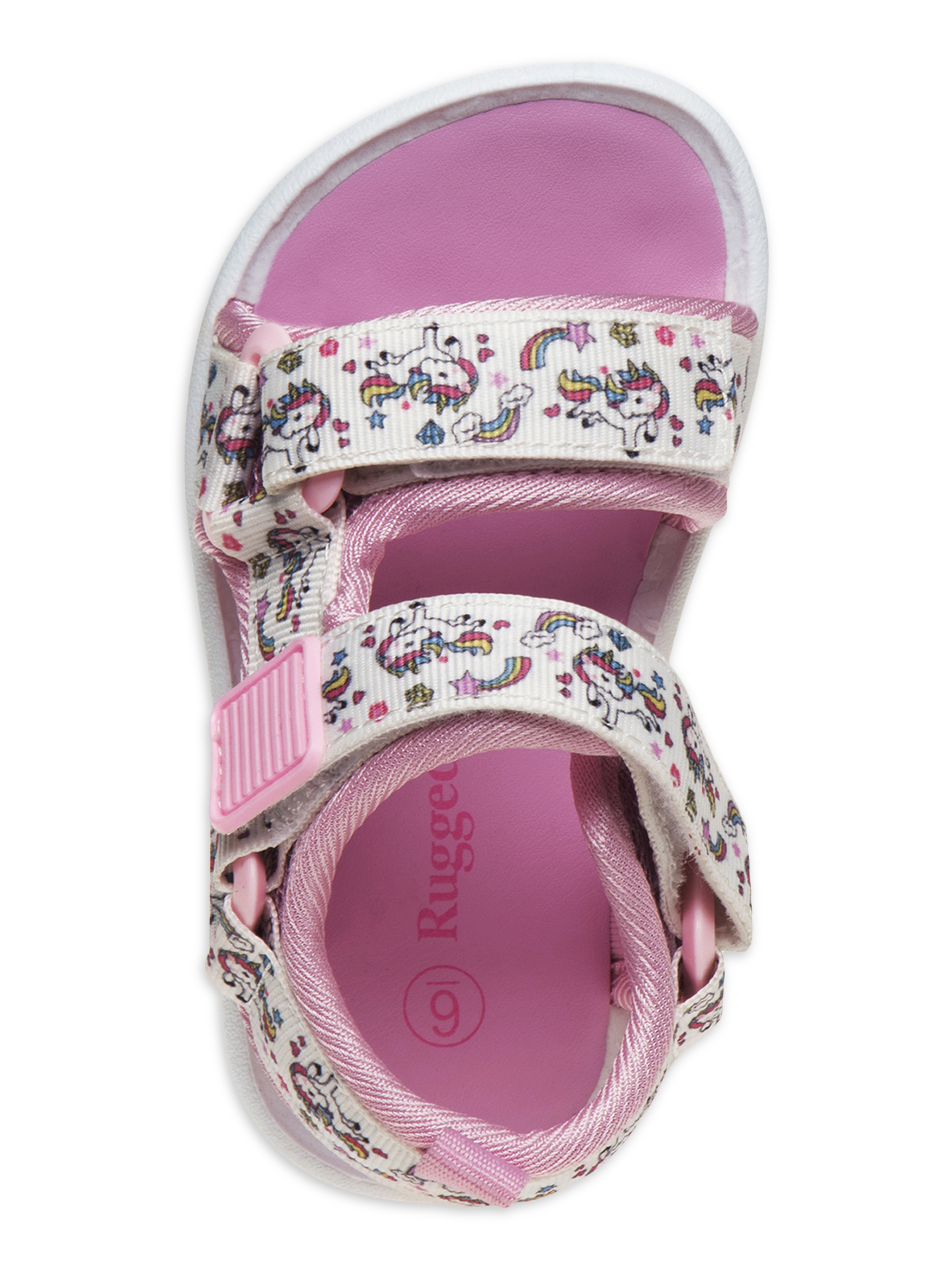 Rugged Bear Unicorn & Rainbows Two Strap Athletic Sandals (Toddler Girls) - image 5 of 5