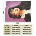 thumbnail image 3 of Selena Quintanilla Kids Adults Ultra-Soft Micro Fleece Blanket Throw All Season Fuzzy Lightweight Throw Blankets For Office Company Home Couch Bed Sofa 60"X50", 3 of 6