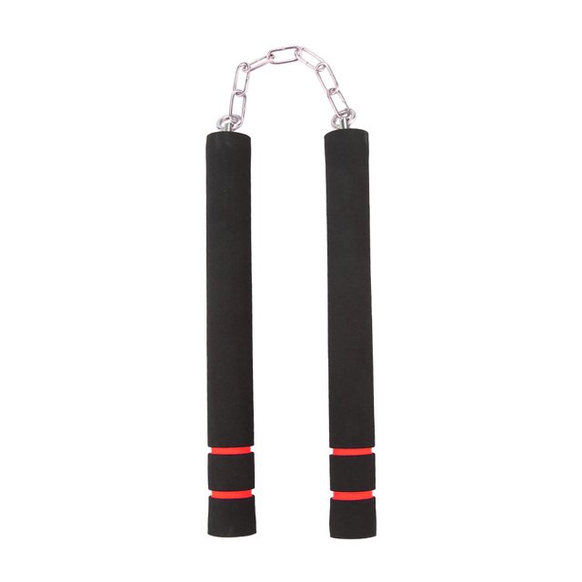 Práctica de entrenamiento Artes marciales Nunchucks de espuma Nunchakus Sticks para niños y principiantes (rojo)